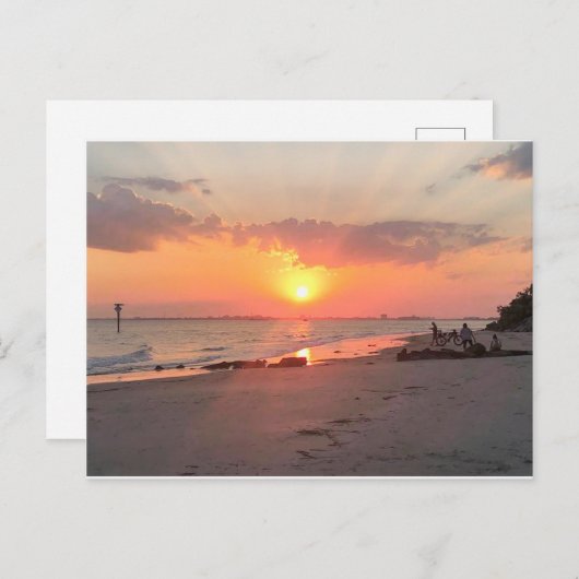 Charleston Sunset Postkarte (Vorne/Hinten)