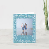 Charleston Toile Border Dankeskarte (Vorderseite)