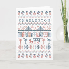 Charleston Ugly Sweater Print Feiertagskarte