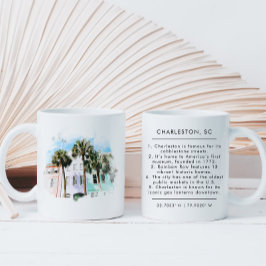 Charleston Watercolor Fun Fakten Neue Zuhause Kaffeetasse