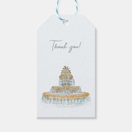 Charleston Wedding Geschenkanhänger (Vorderseite)