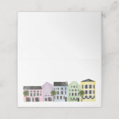 Charleston Wedding Platzkarte (Außenseite Aufgefaltet)