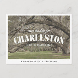 Charleston Wedding Save the Date Retro Postkarte