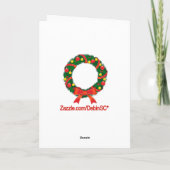 Charleston-Weihnachtskarte Feiertagskarte (Rückseite)