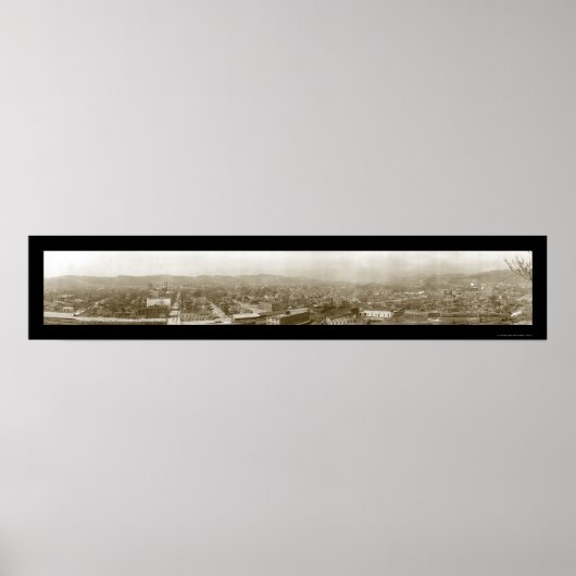 Charleston West Virginia Birdseye Foto 1909 Poster (Vorne)