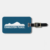 Charleston West Virginia Bitte Gepäckanhänger (Vorderseite horizontal)