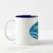 Charleston West Virginia Outdoors Zweifarbige Tasse (Links)