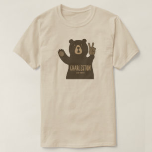 Charleston West Virginia Peace Bär T-Shirt