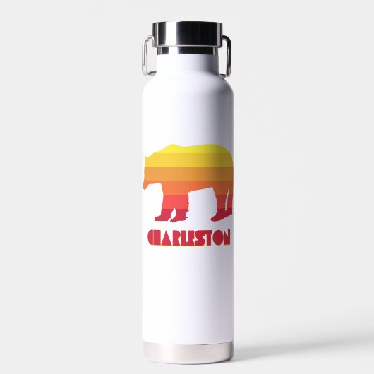 Charleston West Virginia Rainbow Bear Trinkflasche (Vorne)