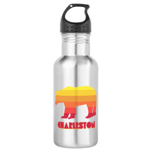 Charleston West Virginia Regenbogenbär Edelstahlflasche