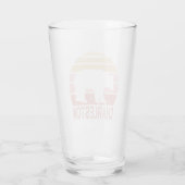 Charleston West Virginia Retro Bear Glas (Rückseite)