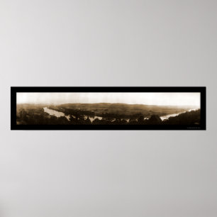 Charleston West Virginia River View Foto 1913 Poster