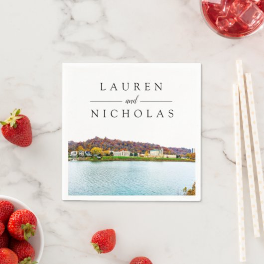 Charleston West Virginia Serviette (Beispiel)