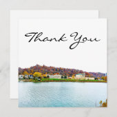 Charleston West Virginia Skyline Dankeskarte (Vorne/Hinten)