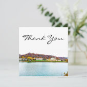 Charleston West Virginia Skyline Dankeskarte (Stehend Vorderseite)