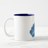 Charleston West Virginia Wood Grain Zweifarbige Tasse (Links)