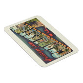 Charleston WV Grossbuchstabe Gruß Vintag Magnet (Rechte Seite)