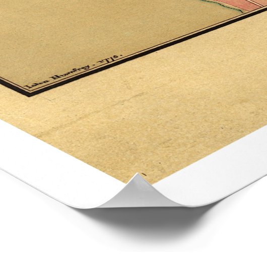 Charlestown Battle Map - 1775 Poster (Ecke)