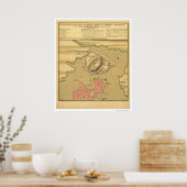 Charlestown Battle Map - 1775 Poster (Küche)