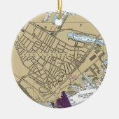 Charlestown Boston MA Chart Keramik Ornament (Vorne)