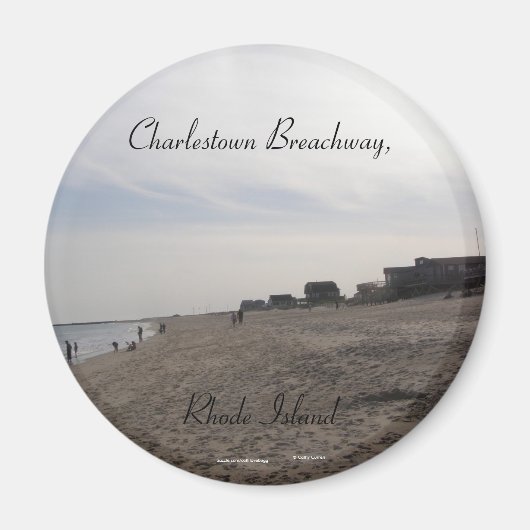Charlestown Breachway, Insel Rhode Magnet (Vorne)