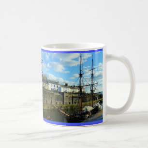Charlestown Cornwall England Poldark Schauplatz Kaffeetasse