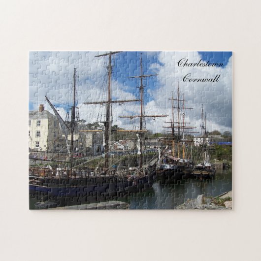 Charlestown Cornwall England Poldark Standort Puzzle (Horizontal)