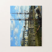 Charlestown Cornwall England Poldark Standort Puzzle (Vertikal)