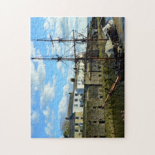 Charlestown Cornwall England Poldark Standort Puzzle (Vertikal)