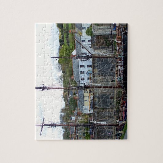 Charlestown Hafen Cornwall England Puzzle (Vertikal)