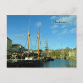 Charlestown Harbour Cornwall UK Poldark Location Postkarte (Vorderseite)