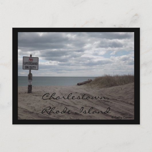 Charlestown, Insel Rhode Postkarte (Vorderseite)