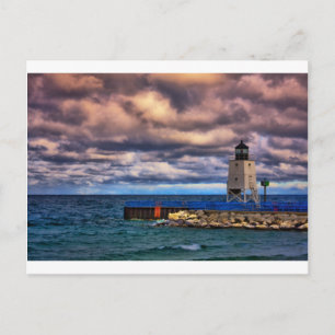 Charlevoix Light 0812 Postkarte