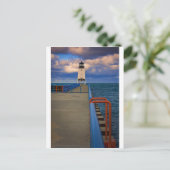 Charlevoix Light 0818 Postkarte (Stehend Vorderseite)