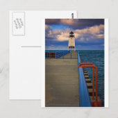 Charlevoix Light 0818 Postkarte (Vorne/Hinten)