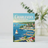Charlevoix, Michigan Postkarte (Stehend Vorderseite)