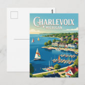 Charlevoix, Michigan Postkarte (Vorne/Hinten)