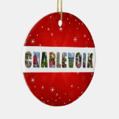 Charlevoix Michigan Travel Fotos Weihnachten Keramik Ornament (Rechts)