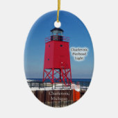 Charlevoix Pierhead Lichtschmuck Keramik Ornament (Vorne)