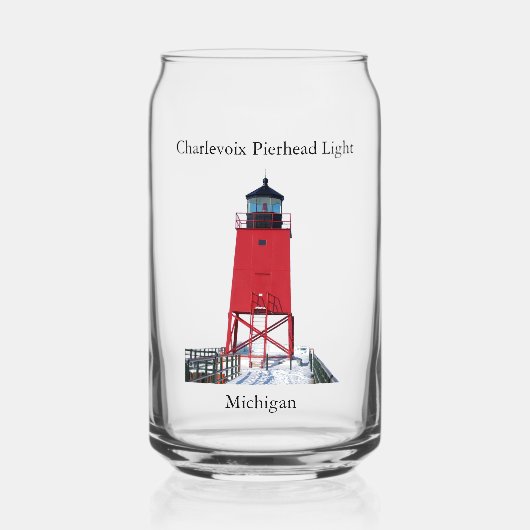 Charlevoix Pierhead Light Dosenglas (Vorderseite)