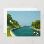 Charlevoix South Pier Light Station, Charlevoix, M Postkarte (Vorne/Hinten)