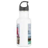 Charlevoix South Pierhead Lighthouse Edelstahlflasche (Vorderseite)