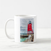 Charlevoix South Pierhead Lighthouse Kaffeetasse (Links)