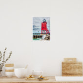Charlevoix South Pierhead Lighthouse Poster (Küche)
