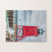 Charlevoix South Pierhead Lighthouse Puzzle (Horizontal)