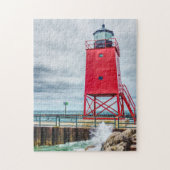 Charlevoix South Pierhead Lighthouse Puzzle (Vertikal)