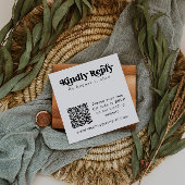 CHARLI Modern Minimalistisch QR Code UAWG Square C Quadratische Visitenkarte