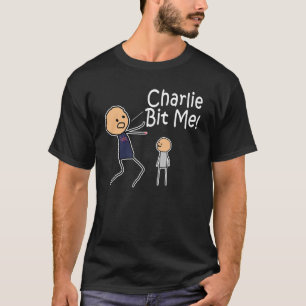 Charlie biss mich dunkler T - Shirt