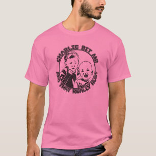 Charlie biss mich (helles Shirt) T-Shirt