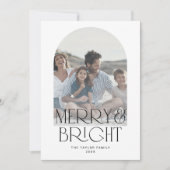 CHARLIE Black Arch Merry Bright Foto Weihnachten (Vorderseite)